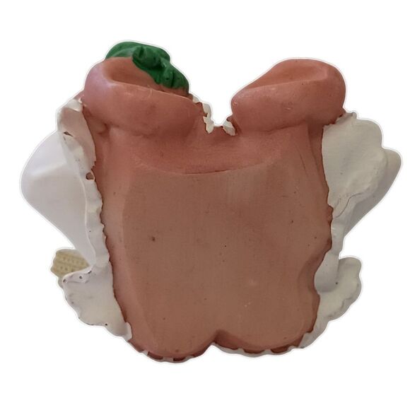 Kirks Kritters Angel Cheeks Figure Frog Russ Berrie 2001 Vintage Cherub Wings - Picture 3 of 16